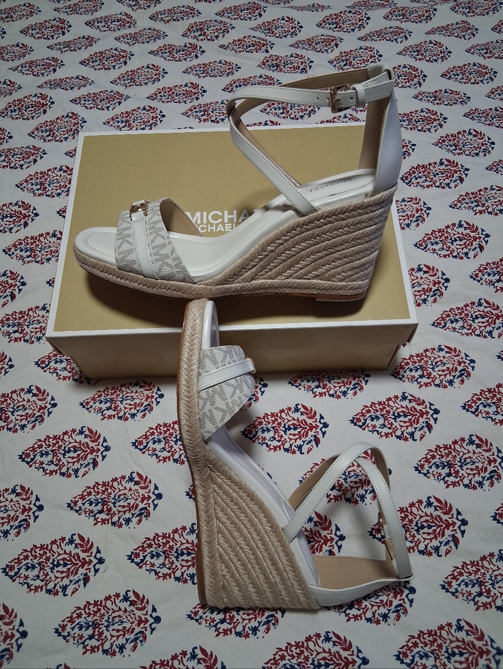 Michael Kors Mandy Wedge Espadrille Sandals - Picture 8 of 10
